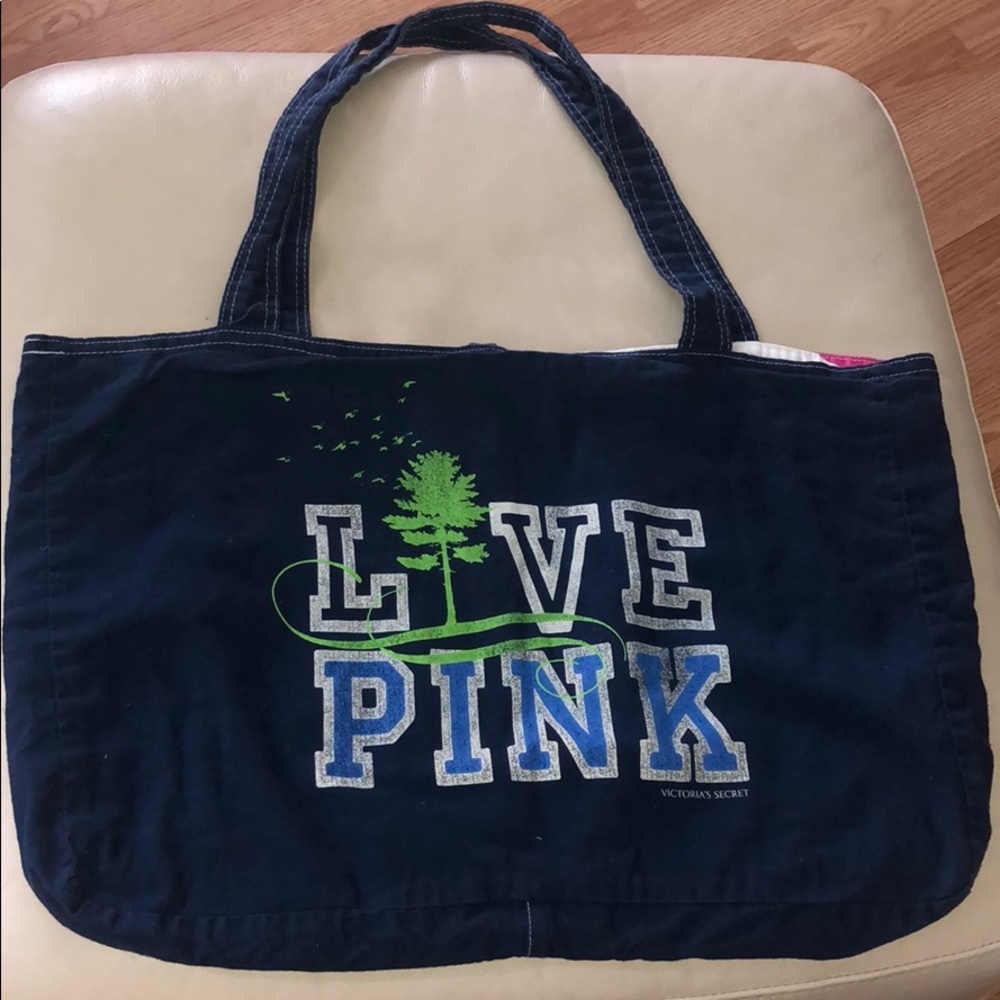 VS PINK REVERSIBLE TOTE BAG